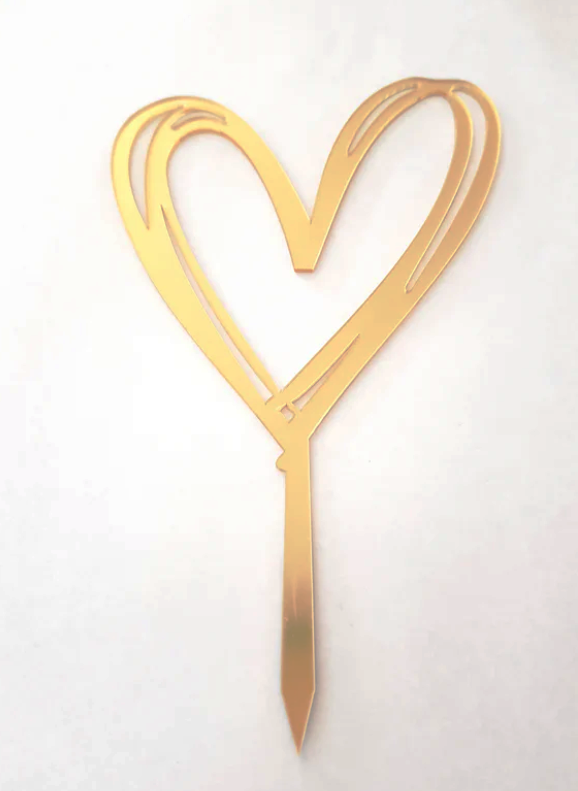 Golden Heart Topper