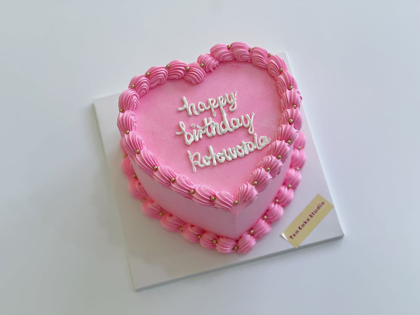 Pink Dream Heart Cake