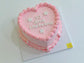 Pink Dream Heart Cake