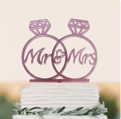 Mr & Mrs Ring Topper