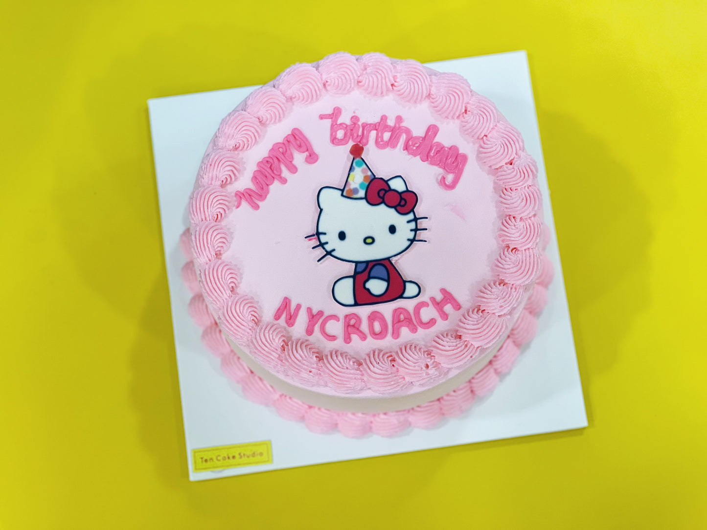 Hot Pink Hello Kitty Cake