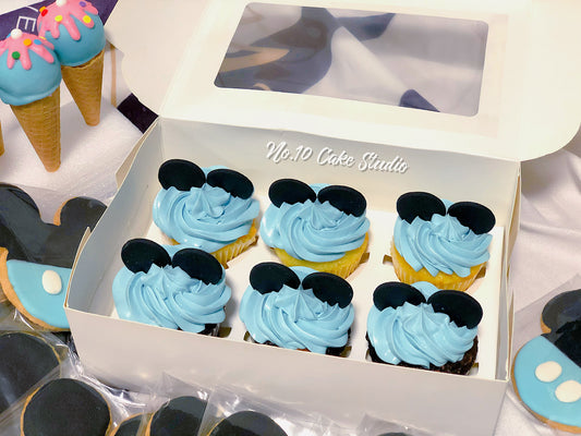 Mickey Mouse Cupcakes (6pcs)